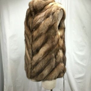 NEW Luxurious Genuine Russian Sable Fur Vest S M